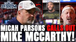 Micah Parsons CALLS OUT Mike McCarthy After Cowboys LOSS vs. Falcons!