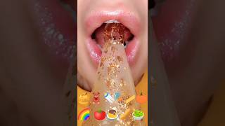 Cr: satisfying lips 💋 emoji eating sound food challenge #satisfyinglips #eating #mukbang #short