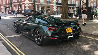 Koenigsegg Agera S Hypercar Rev, Exhaust Sound, and Acceleration In London August 2024 | London Cars