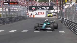 Lance Stroll interrupts again in 2022 Monaco GP