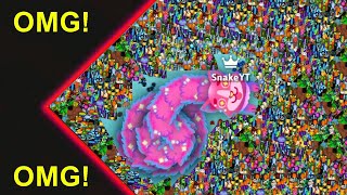 OMG ! COSMIC CORGI SNAKE PARTY🐍 EATING BIGG SCORE 🐍 BEST EPIC SNAKE IO GAMEPLAY I Radhika Snake Game