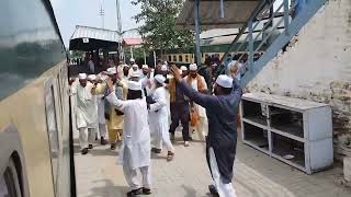 Hazoore Khawaja Meboob Elahi shb Travelling Faislabad to Rahimyar, Shalimar Express.khanewal Station