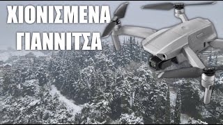 Χιονισμένα Γιαννιτσά 21 Ίαν 2024 Drone Giannitsa