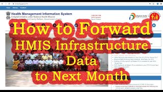 HMIS INFRASTUCTURE DATA FORWARDING TO NEXT MONTH | HMIS PORTAL | NEW HMIS PORTAL | NHP HMIS