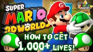 SMC: Mario Teaches How to get 1,000+ Lives in SM3DW!