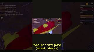 work at a pizza place secret entrance roblox - youtube shorts #roblox #robloxgamer #mychannel