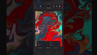 How to make liquid acrylic effect. Procreate Tutorial.  #viral #trending #berlin #funnyshort #ipad