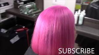 Bleaching Blonde Then Crazy Hot Pink Hair With Undercut . Jayhair1