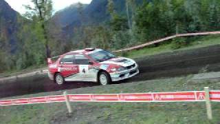 Rally Mobil Pucón 2008,shakedown,gerardo rosselot,derrape