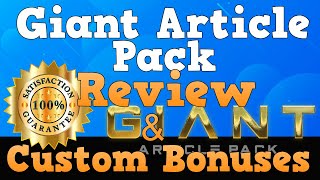 Giant Article Pack Review - What You Need to Know Before Buying [Giant Article Pack Review]