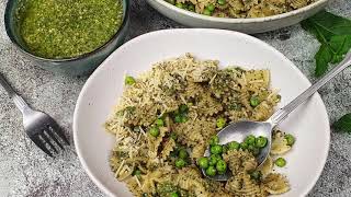 Pea and Mint Pesto Pasta Salad