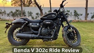 Keeway Benda V302C Ride Review | Smallest Twin Cylinder Motorcycle | Cruiser | Head Turner | Unique