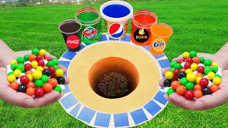 Experiment: Pepsi Cola of Fanta XX Sugars, Popular Sodas ! SPRİTE, Coca Cola And Mentos İn The Pool