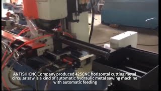 horizontal cutting metal circular saw machine, metal sawing machine