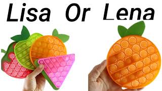 LISA OR LENA (Fidget fruits edition) | FIDGETS #fidgets #fruits