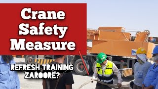 crane lifting safety| Rigger refresh training| crane lifting for specific activity| Type of lifting