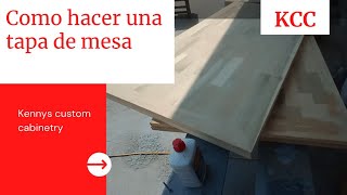 Como hacar tapa de mesa