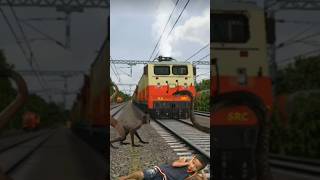 Funny train cobra VFX video|Snake and monkey stop the train to save baby#shorts#train#snake#omvfx…..