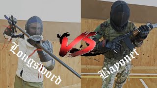 Longsword vs Bayonet - sparring