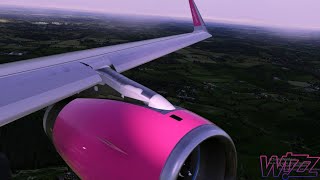 X-plane 11 l Ultra Realistic WIZZAIR A320 Landing At Birmingham