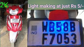 motorcycle Light macking / name plate light