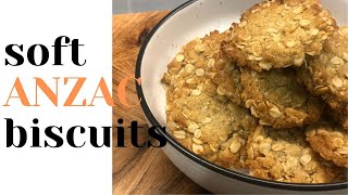 Soft Anzac Biscuits