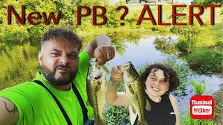 Juicy pond fishing and BREAKING  my PB!!!!!!??? #fishing #bass #pond #pb