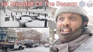 That's What Winter Is All About ‼️❗| 1st Snowfall Of The Season Of '23 So Far ❄️🌨️🥶