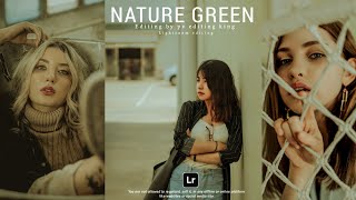 Cinematic Natural Green Tone Effect Lightroom Mobile | Cinematic Preset Lightroom Photo Editing 2024