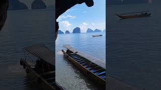 Rush hour on James Bond Island in Thailand