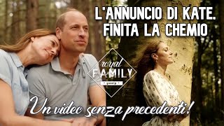 L'ANNUNCIO DI KATE, FINITA LA CHEMIO. VIDEO SENZA PRECEDENTI CON WILLIAM E FIGLI #katemiddleton