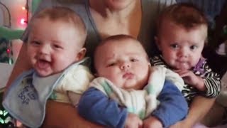 Les plus mignons bébés de triplés