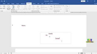 membuat envelope Ms Word 2019