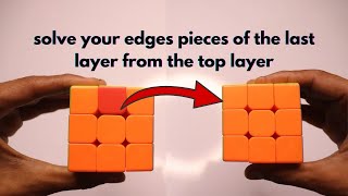 Solve the edge pieces of the last from top layer /#rubikscube #rubikscube #youtubeindia #puzzle