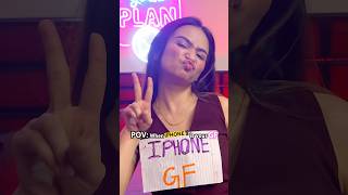 When IPHONE📱is your GF💗| girlfriend | iphone #trending #shorts #youtubeshorts #iphone #yt #gf