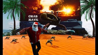 #232K   Santa Crab Rave dancing in Sansar Feat. #noisestorm #retrometallic #crabrave