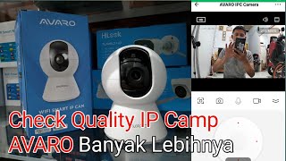 Review CCTV Ip Camp AVARO dan Cara setting di aplikasi. Menggunakan WiFi.