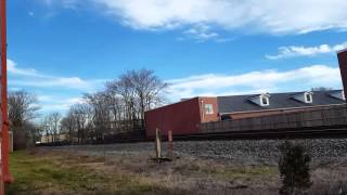 Amtrak Train Passing Through Chestnut St.