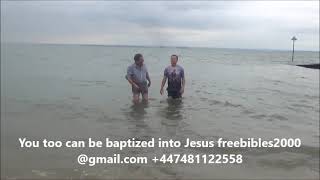 London plumber gets his slate wiped clean by baptism into Jesus at Southend on Sea