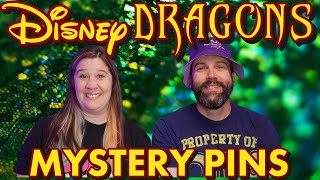 ROUND 2 - Brand new Disney pin set! | Unboxing Disney Dragons Blind Box | Disney Mystery Pins