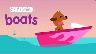 Sago Mini boats | Саго Мини Лодка - Развивающий мультик (ИГРА) | Children's cartoon game