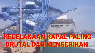 KECELAKAAN KAPAL PALING BRUTAL DAN MENGERIKAN DI AREAL PELABUHAN || PELABUHAN AUTO AMBURADUL ||