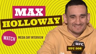 Max Holloway full UFC 308 pre-fight media day interview