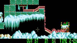 Holiday Lemmings 1994 - Level 16