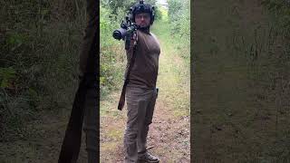 Olympic shooting with the Frugal Ferret 2.5–LAW ARIC with their pistol adapter (no stock). #olympics