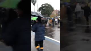 protesto hoje na avenida Assis Brasil. poa