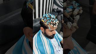 😱 Pumming Hair Treatment | Curly hair style for boys #viralvideo #trending