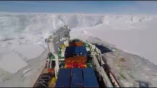 Ice Breaker Vessel in Action