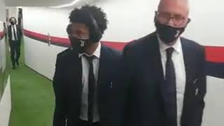 Bologna- Juventus.L'arrivo dei bianconeri al Dall'Ara.