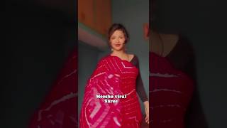 Meesho Viral trending saree 🥻 ♥️ kaisi lagi ? #meeshofinds #meeshohaul #shortsfeed #ytshortsindia